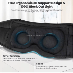 LumaSleep Mask™ – Bluetooth 6.0 Sleep Headphones with Cooling Eye Mask - LümaSteam 3.0 Portable Home Sauna & Steam Spa