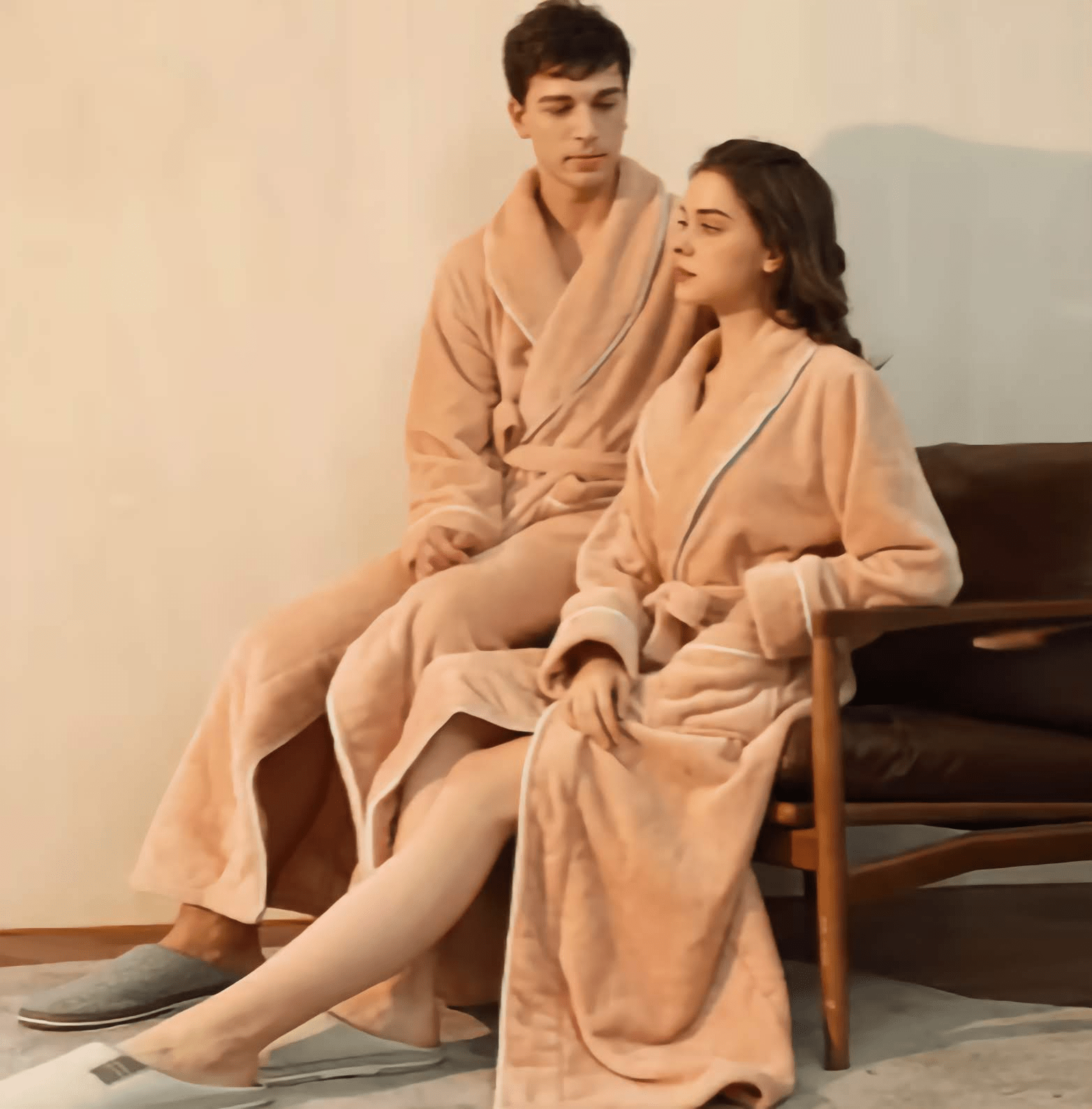 LumaSpa™ Flannel Spa Robe — Wrapped in Warmth - LümaSteam 3.0 Portable Home Sauna & Steam Spa