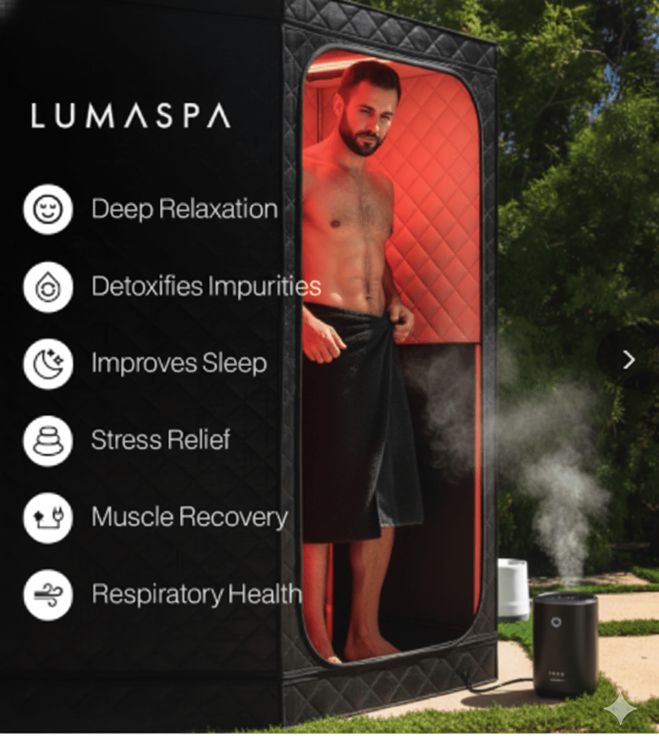 LumaSpa Infrared Sauna Cabin — Modern Wellness, Redefined - LumaSpa