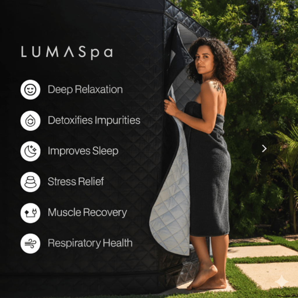 LümaSteam™ 3.0 – Portable Steam Sauna for Home Detox & Recovery - LumaSpa
